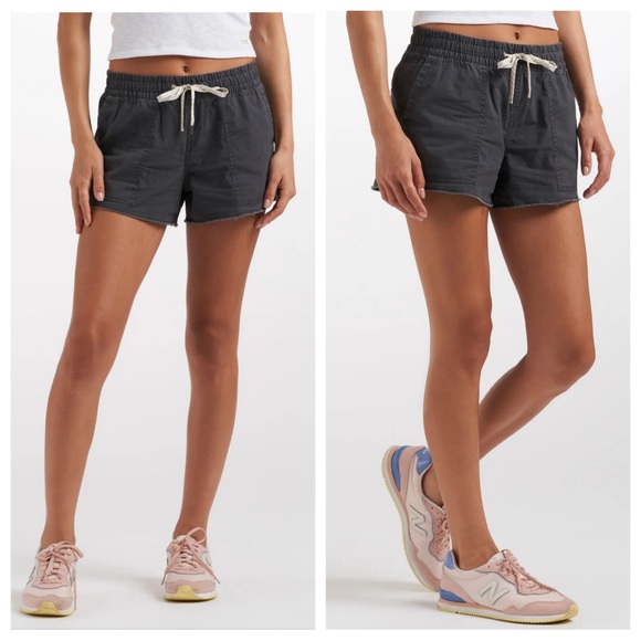 Vuori Vintage Ripstop Women’s Athletic Charcoal Shorts - Picture 2 of 11
